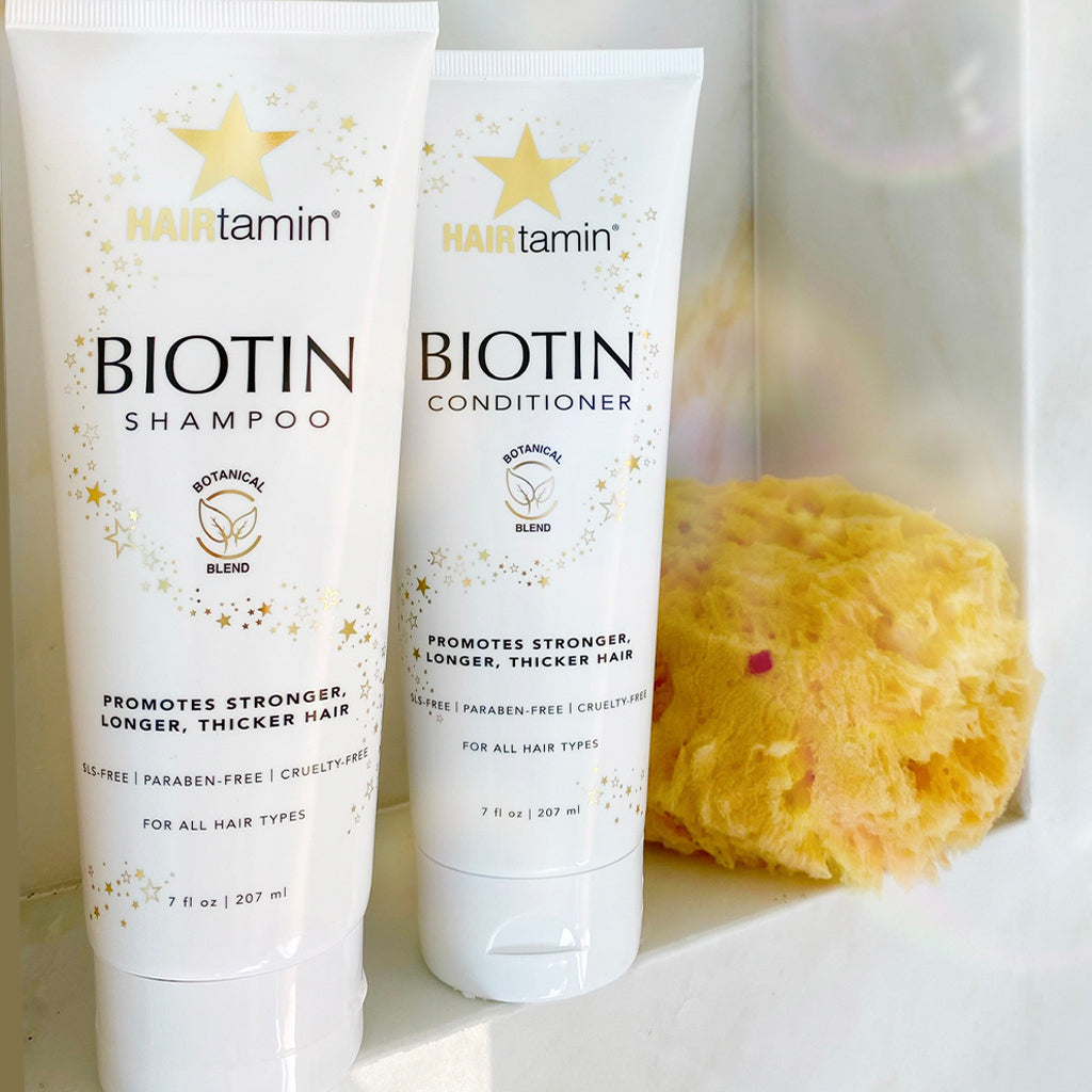 shampoo & conditioner set in a shower