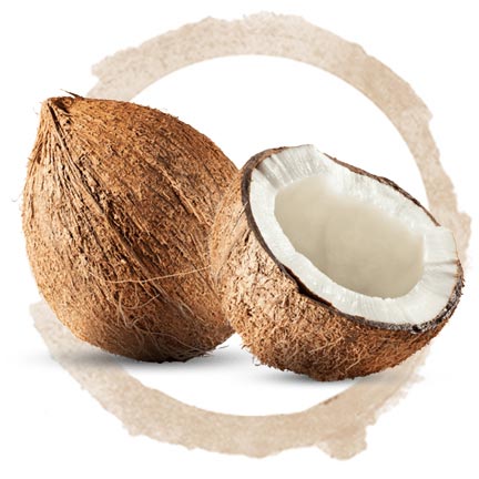 sliced coconut