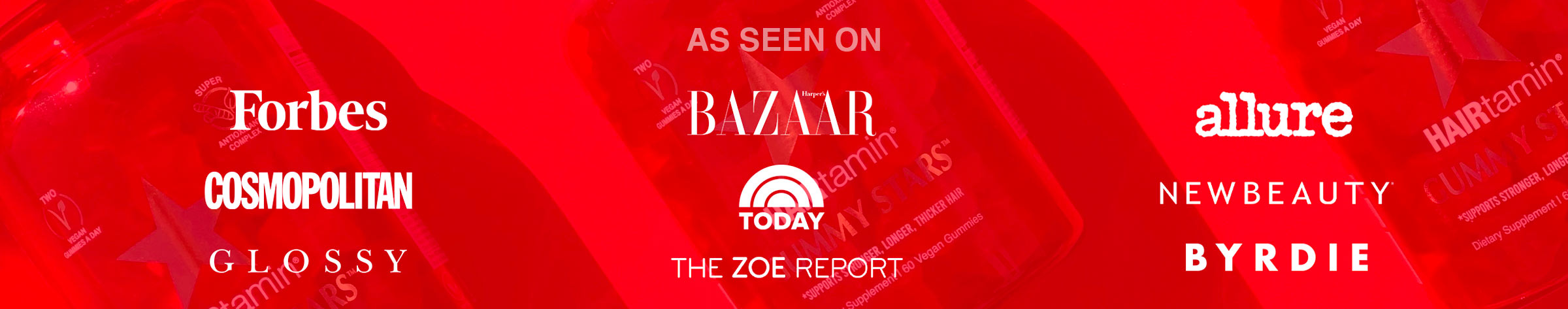 As seen on - Forbes, Bazaar, Allure, Cosmopolitian, Today, New Beauty, Glossy, The Zoe Report, Byrdie