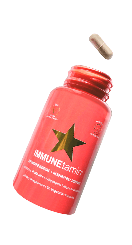 IMMUNEtamin bottle and capsule