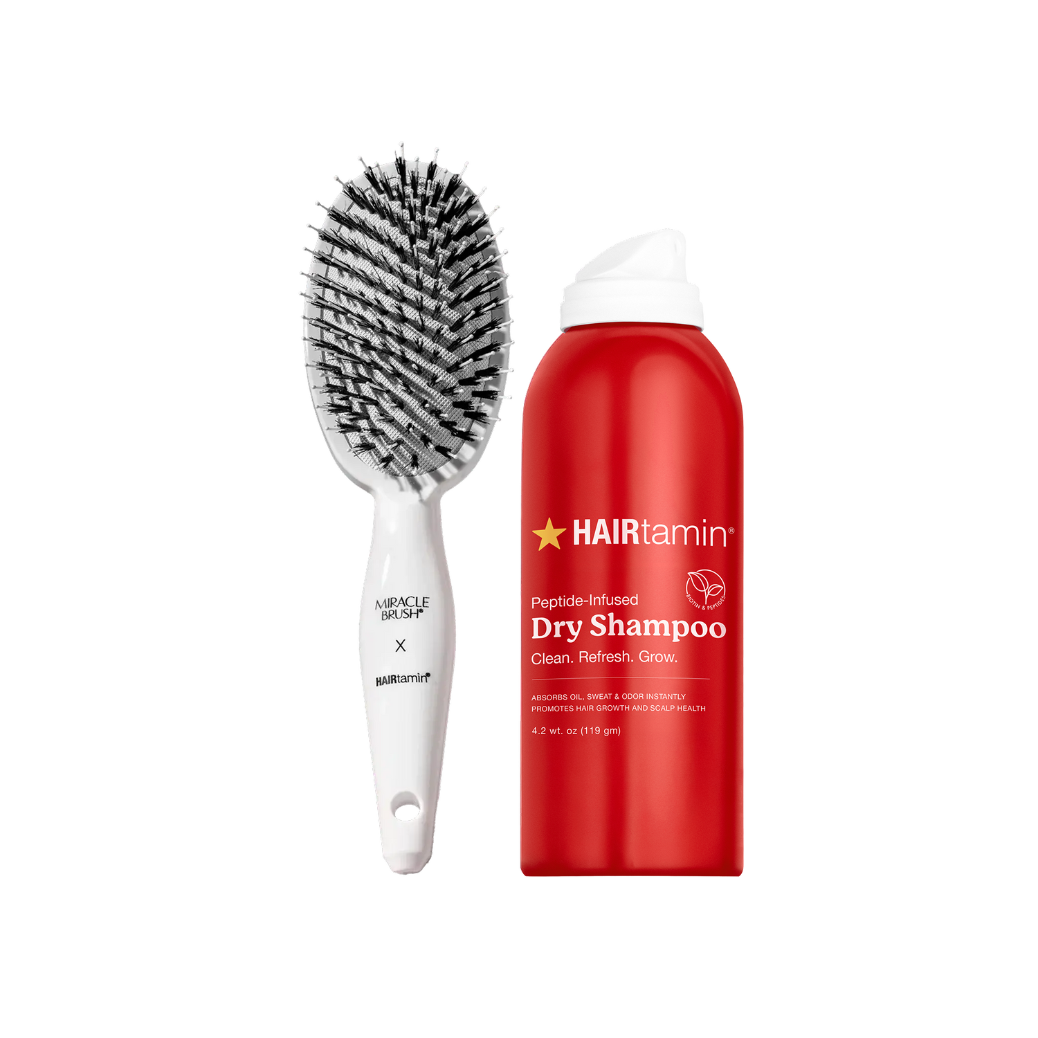 Miracle Brush & Peptide Dry Shampoo Bundle
