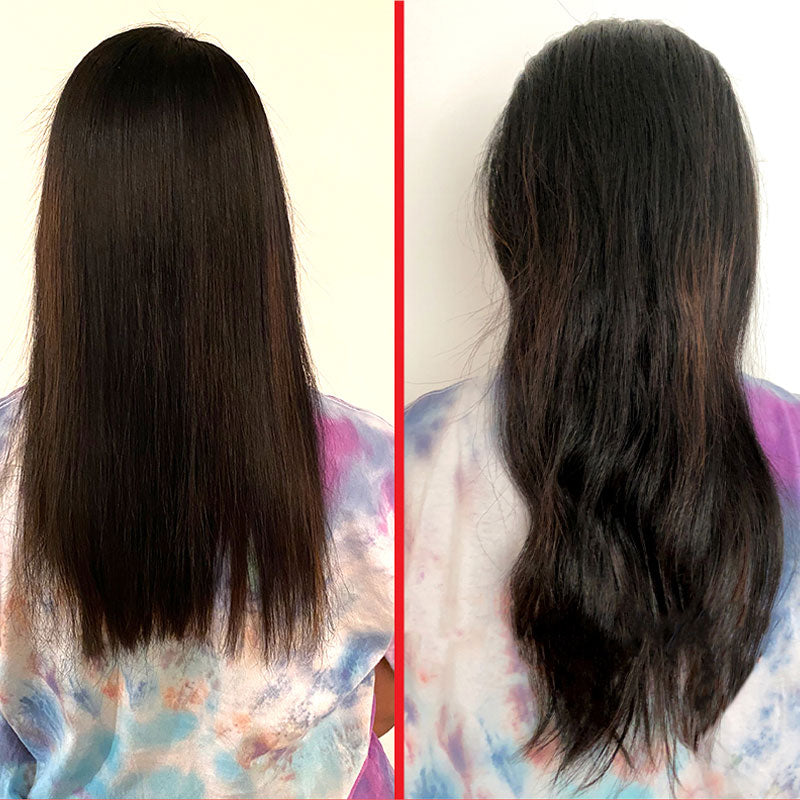 Before and after hair shot of customer 2