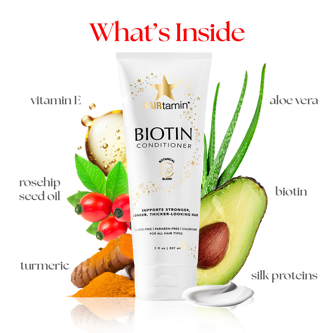 What's Inside: rosehip seed oil, vitamin e, turmeric, silk proteins, biotin, aloe vera