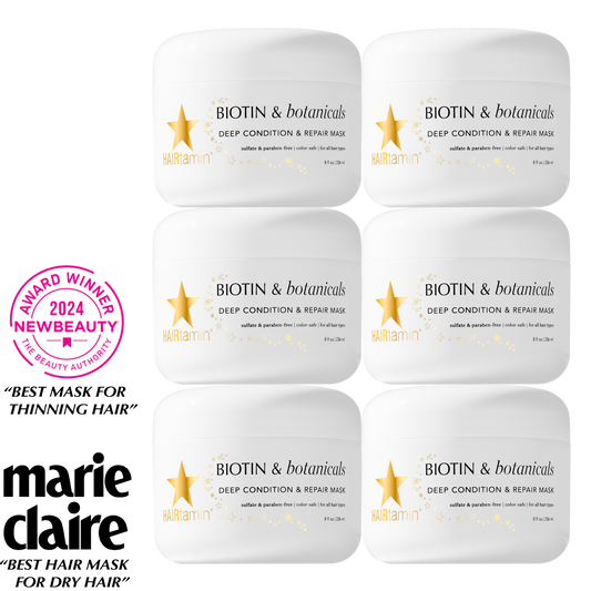 Biotin & Botanicals Deep Condition & Repair Hair Mask - 6 Pack