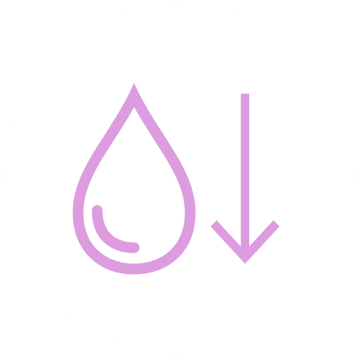 water weight icon water droplet and down arrow