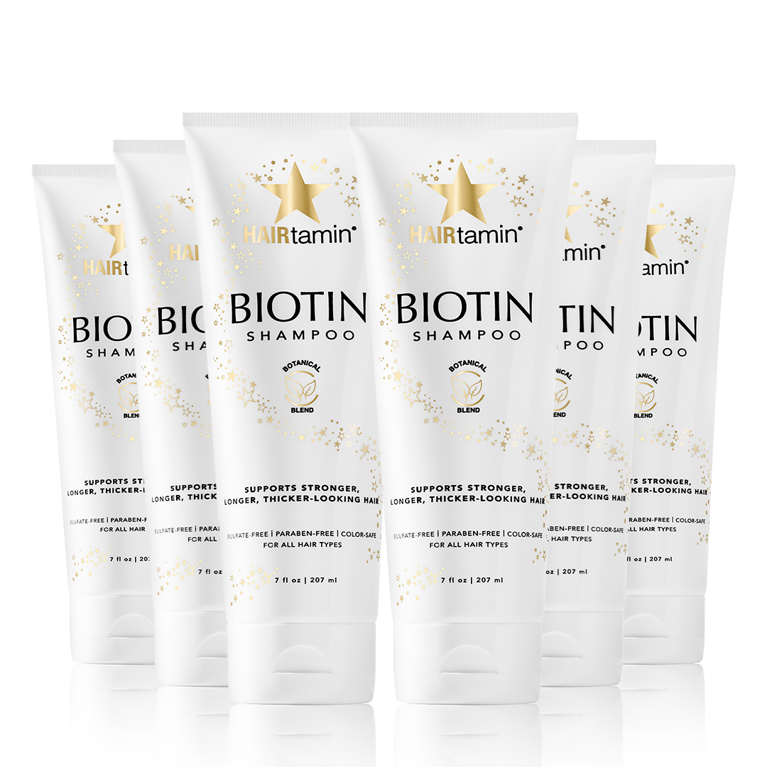 6 Bottles - Biotin Shampoo