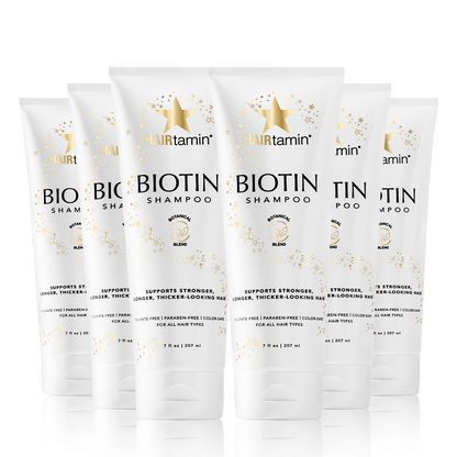 6 Bottles - Biotin Shampoo