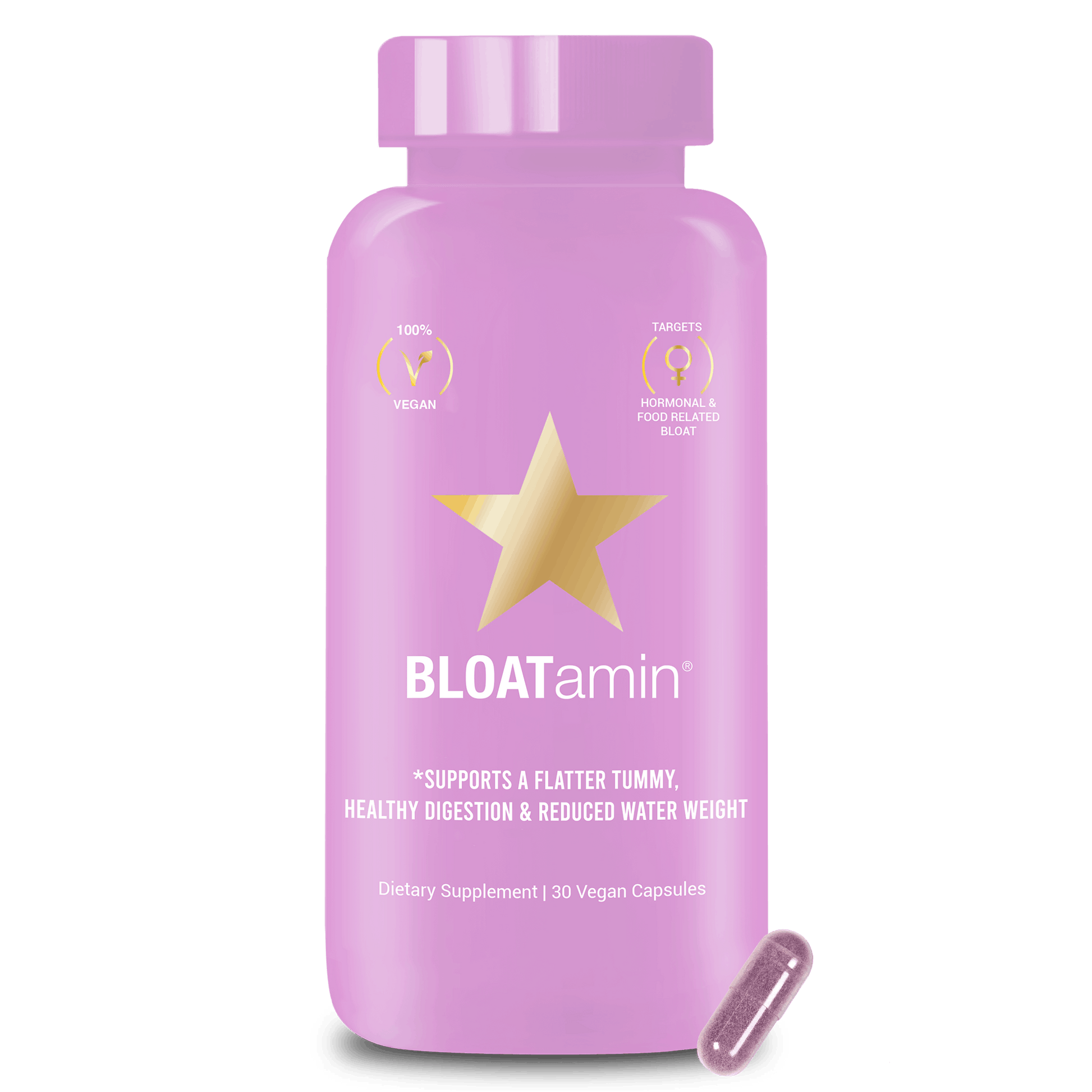 1 Bottle - BLOATamin bottle with capsule