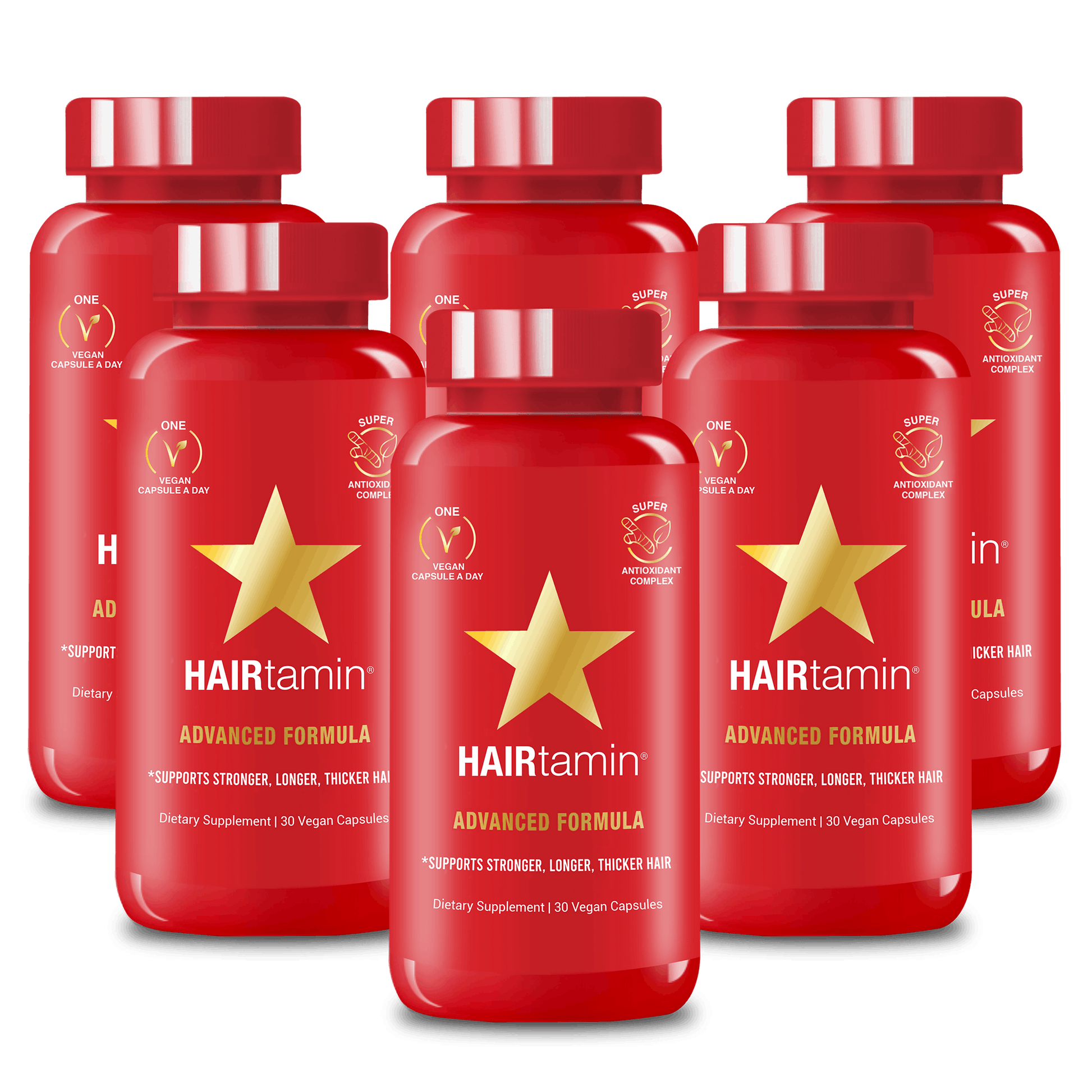 6 Month Supply Six Advanced Formula bottles