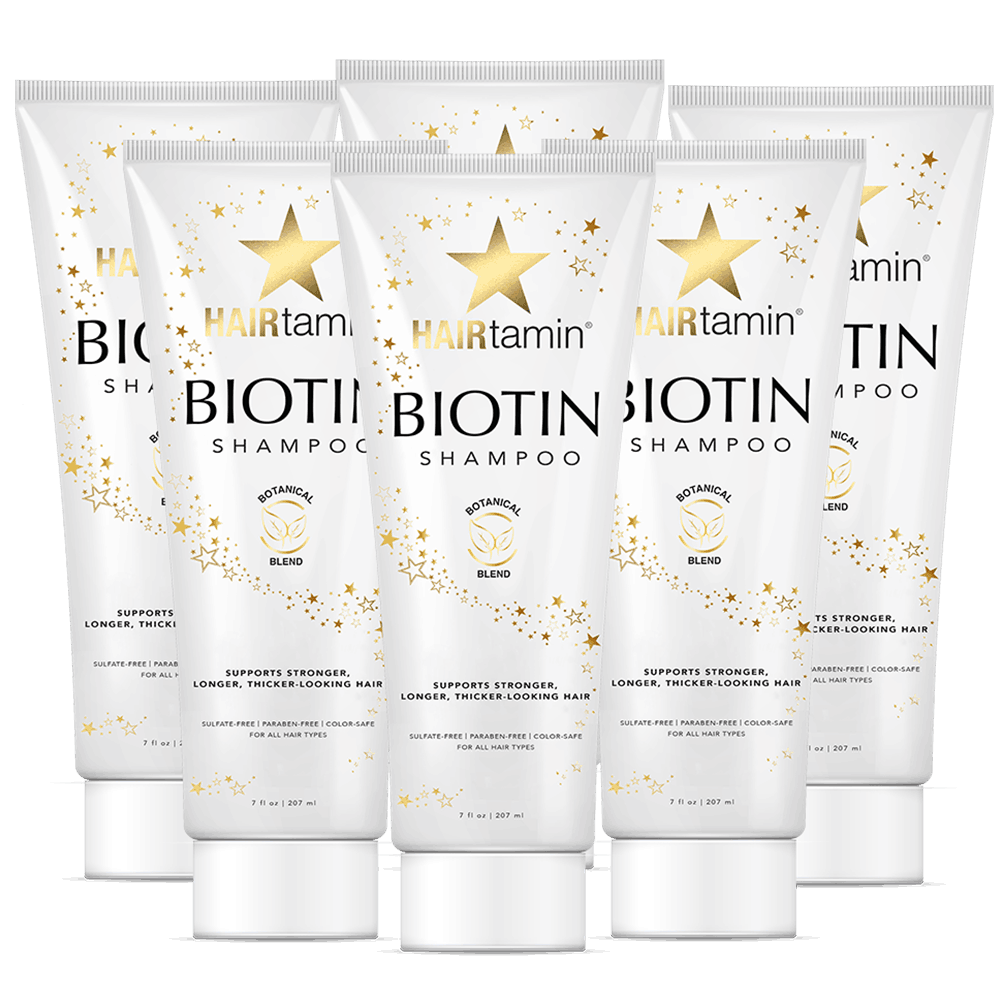 6 Bottles - Biotin Shampoo