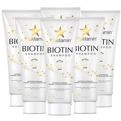 6 Bottles - Biotin Shampoo