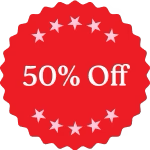 50% OFF Badge