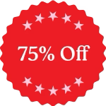 75% OFF Badge